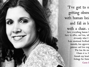 Rest in peace Carrie Fisher.